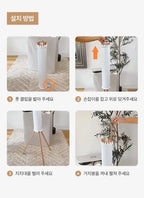 Zusammenklappbarer, drehbarer Wäscheständer, verstellbar um 360° °   Spin platzsparendes kompaktes Stativ mit Holzarmmen für die Organisation zu Hause