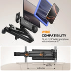 Joyroom Auto-Rücksitz-Tablet-Halter, 3-in-1, dehnbare Kopfstütze, Tablet-Halterung für iPad Air/Mini, Samsung Tab 4,7–12,9 Zoll Geräte