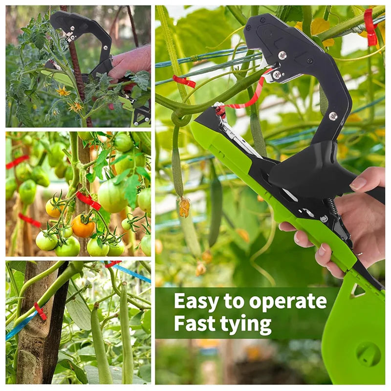 Leichte Pflanzenbindemaschine, Gartenpflanzenrebe, Tapetool für Gemüse, Trauben, Tomaten, Gurken, Pfeffer, Tapener, Bänder, Bindewerkzeug