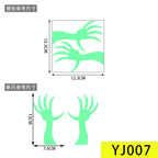 Halloween Aufkleber, Leuchtende Augen Geist, Party Dekoration Aufkleber, Fluoreszierende Horror Wand Aufkleber, Urlaub Party Zimmer Dekoration