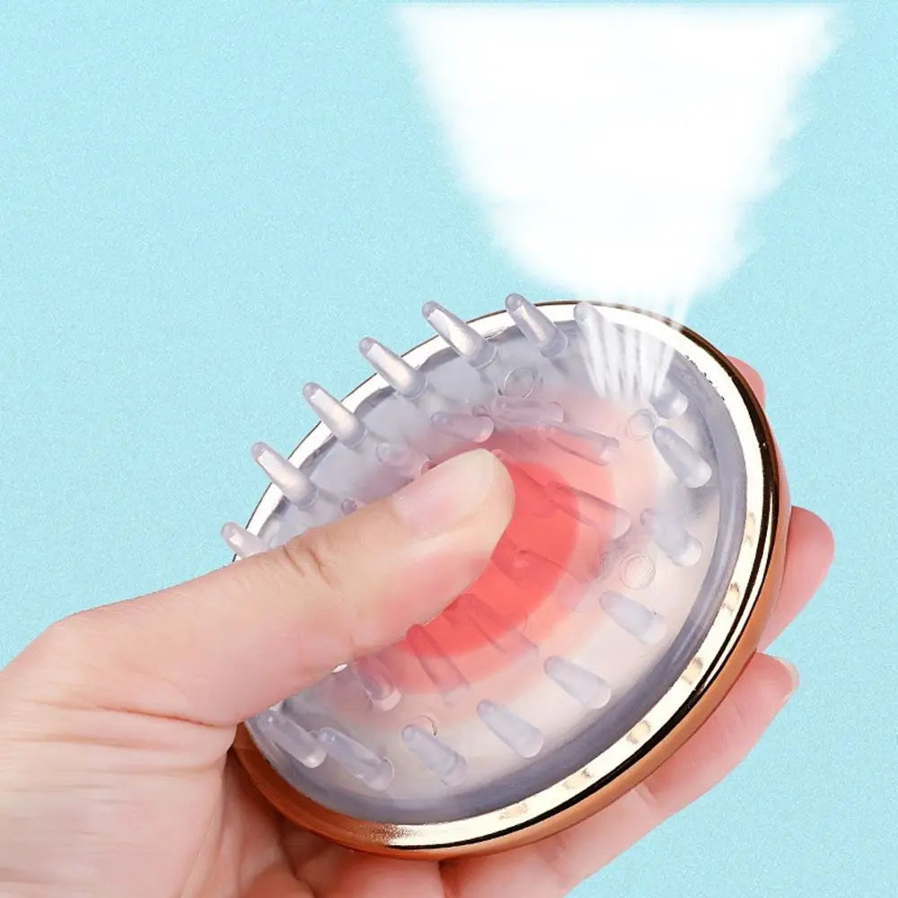 Tragbare SPA, Haushalt Shampoo Kamm, Kopfhaut Massage, Peeling Silikon Massage Kamm, Trocken und Nass, Silikon, Luft Kissen Kamm, Frauen