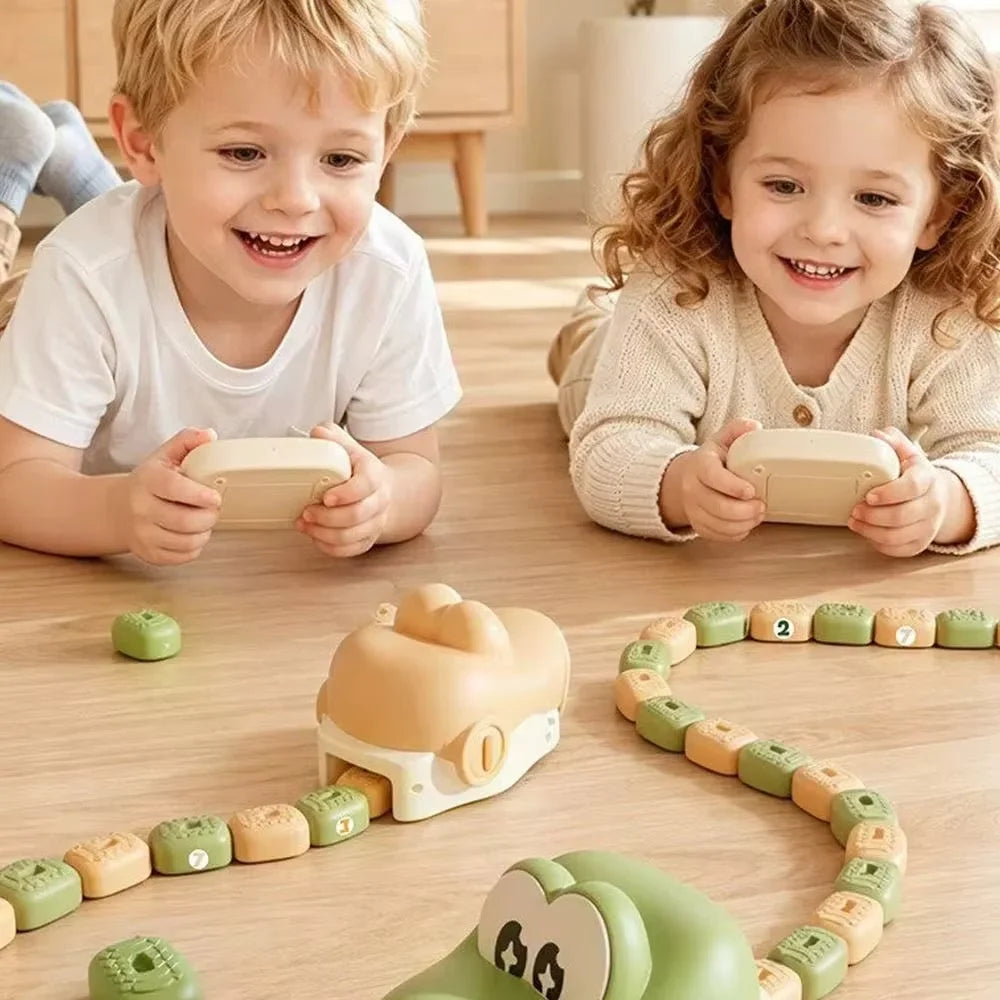 Magnetisches RC-Schlangen-Spielzeug – 2-Spieler-Kampf, ausziehbar, Licht & Sound | Kinder ab 14