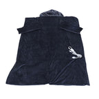 Heizdecke mit Ärmeln, Kapuze und Fußtasche, Flanell, 10 Heizstufen, elektrische tragbare Decke mit 3-Zeiterfassung, 127 x 70 Zoll