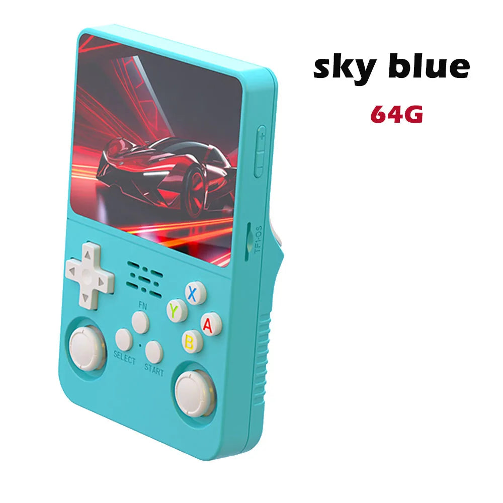 R36S Retro-Handheld-Videospielkonsole, Linux-System, 3,5-Zoll-IPS-Bildschirm, tragbarer Handheld-Videoplayer, 64 GB, 15.000 Spiele