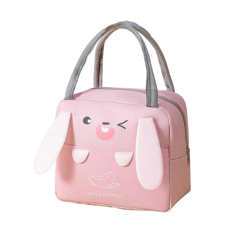 Tragbare Isolierte Thermische Picknick Lebensmittel Mittagessen Tasche Box Cartoon Tote Lebensmittel Frische Kühltaschen Beutel Für Frauen Mädchen Kinder Kinder Geschenk