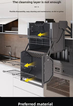 Hängeschrank, Hebekorb, Küchenschrank, Hochschrank, Kühlschrank, Ofen, Snacks Gewürzkorb, Vertiefung Lagerregal