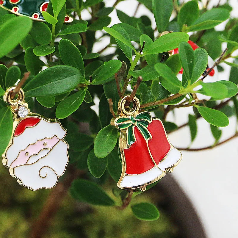 (20 Stück/Packung) Gemischter Anhänger Weihnachts-Minidekoration, halbfertiges Kunsthandwerk, Weihnachtsbaum, Neujahrsoutfit