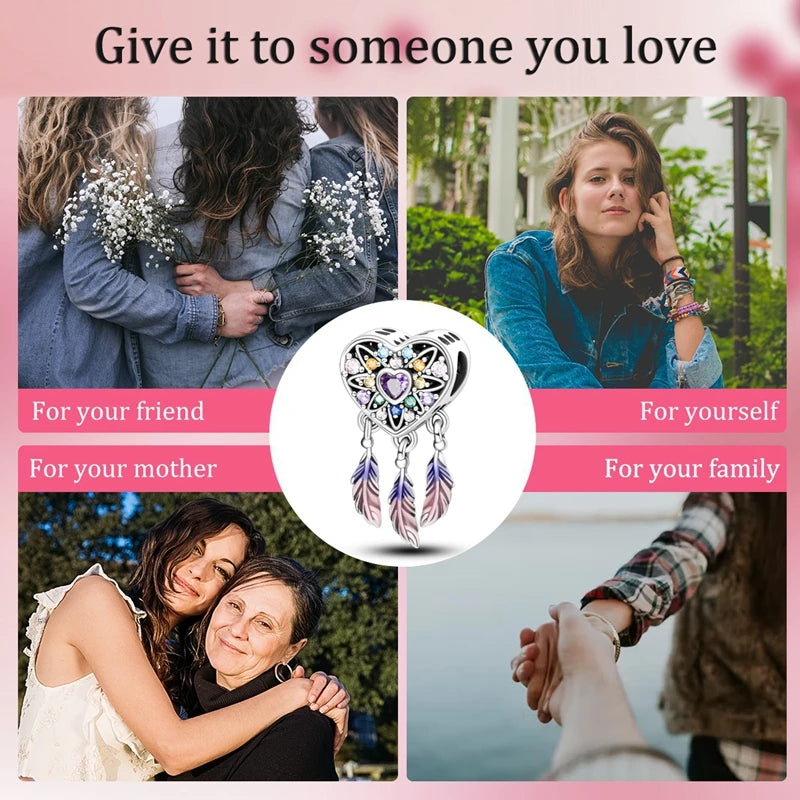 Rosa Charms Original 925 Sterling Silber Herz Schleife Parfüm Flasche Charms Perlen Anhänger Fit Armband DIY Frauen Schmuck Machen