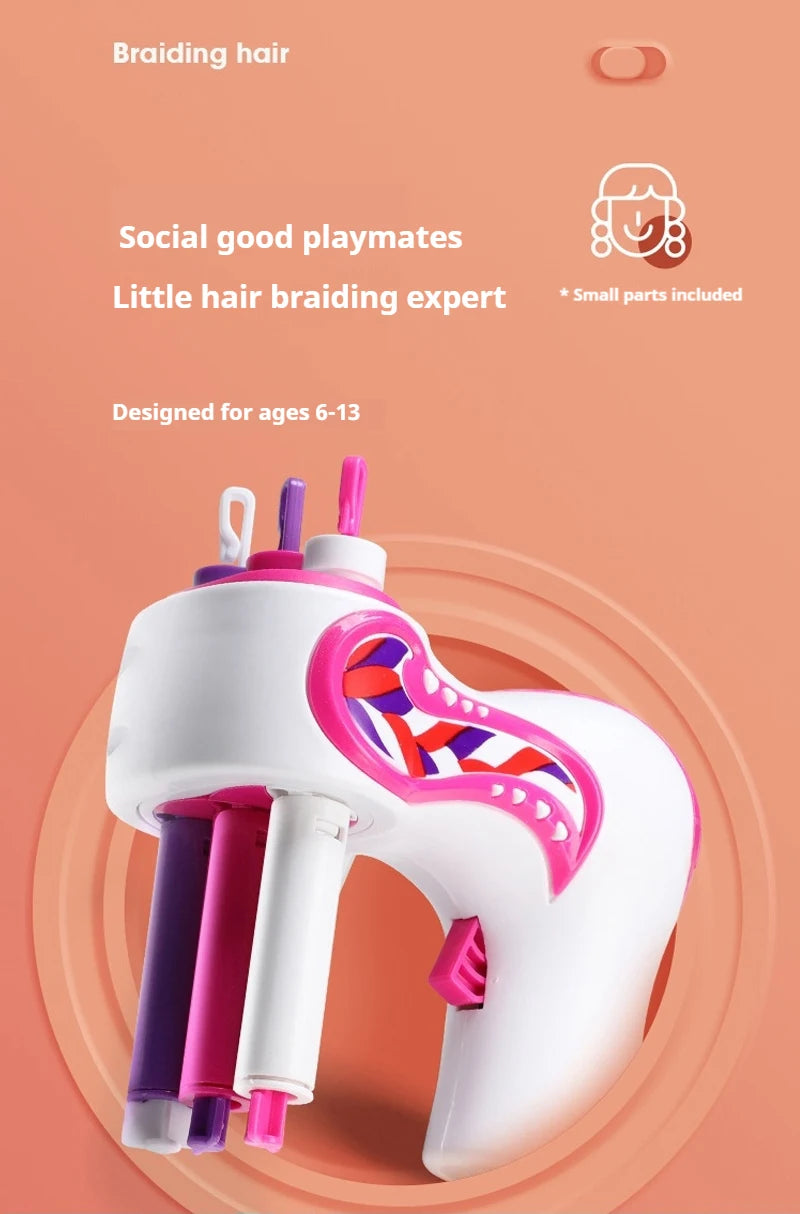 Mini-Dreisträngige geflochtene Haarmachine für Kinder, vollautomatische elektrische geflochtene Haarmachine