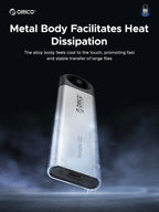 ORICO 1 TB externe SSD bis zu 1050 MB/s Design zum Aufhängen, tragbares Solid-State-Laufwerk, PSSD für Tablets, Laptops, C10