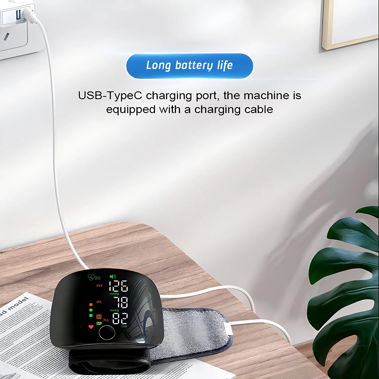 Neue LED Handgelenk Blutdruck Monitor