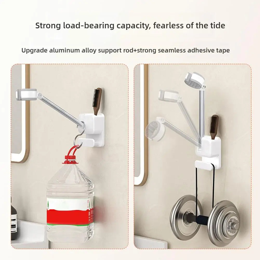 Haartrockner-Ständer, Haartrockner-Halter, Wandhalterung, drehbarer Haartrockner-Rack, stanzfrei, 2025, Haar-Styling-Werkzeuge, Organizer für Badezimmer