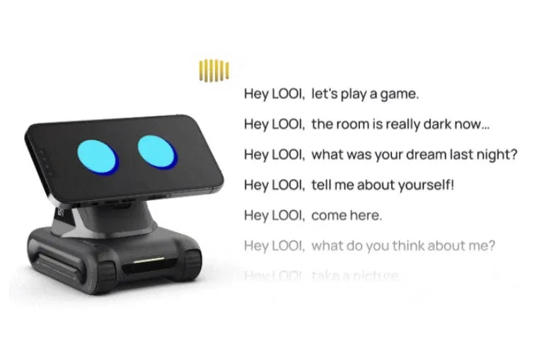 LOOI Roboter Smart Toy Verwandeln Sie das Smartphone in einen Desktop-Roboter. Magnetische mobile KI-Geste, Gesichtserkennung, GPT-Sprachdialog-Spielzeug