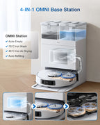 ECOVACS T30C Pro Omni GEN 2 Staubsaugerroboter, Kehren, 25.000 Pa, Staubsaugersammler, Heißluft-Trockenbodenreinigung, Haushaltsgeräte