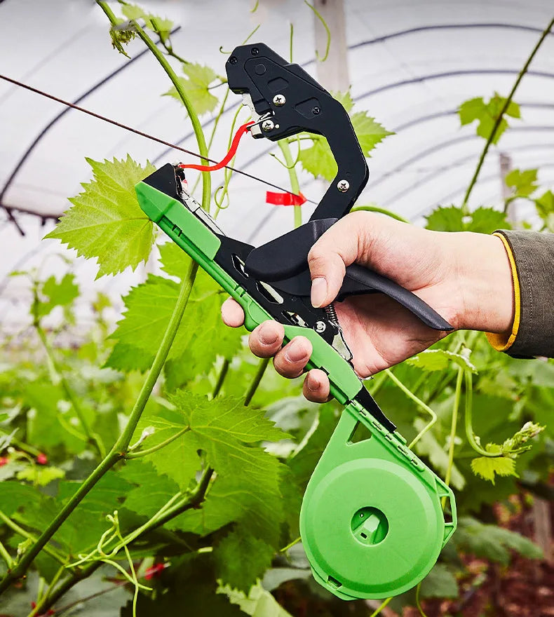 Leichte Pflanzenbindemaschine, Gartenpflanzenrebe, Tapetool für Gemüse, Trauben, Tomaten, Gurken, Pfeffer, Tapener, Bänder, Bindewerkzeug