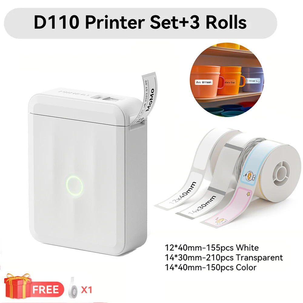 Niimbot D110 Mini Handlicher Thermodrucker Kabellose Etikettenmaschine