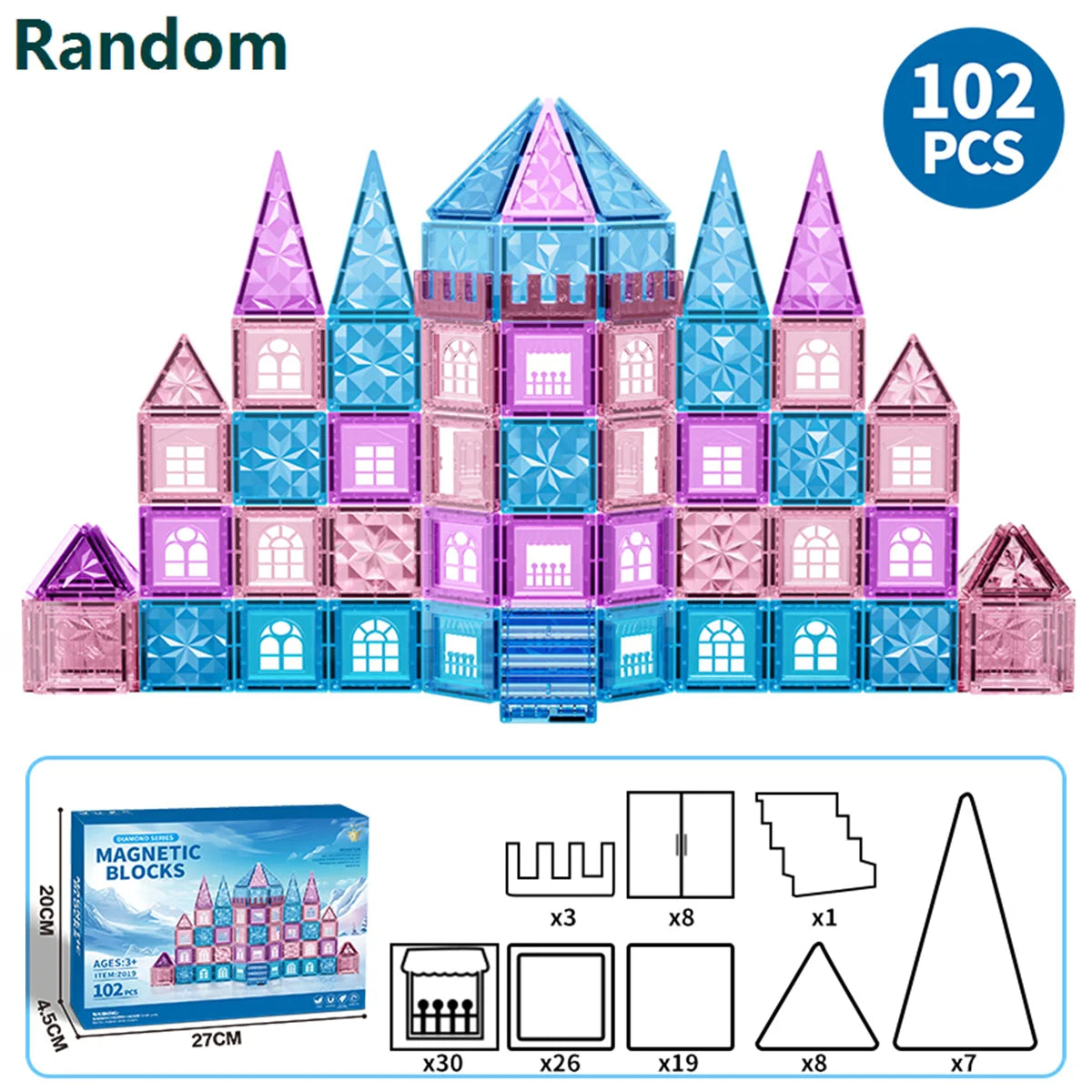 Kinderspielzeug, magnetische Fliesen, Frozen-Set