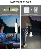 2-in-1-LED-Lampe, 2000 mAh, wiederaufladbar, Notlicht für den Außenbereich, IP66, wasserdicht, aufblasbar, faltbar, magnetisches Fülllicht, USB-Aufladung
