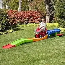 Achterbahn-Kinderspielzeug, Ride On Push Car, Spielset für drinnen und draußen, kompakte Aufbewahrung, max