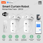 Tuya Smart Wifi Vorhangroboter (mit Gateway), Raffgardinenstange