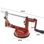 3-in-1-Apfelschäler, Edelstahl-Kern-Scheibenschneider, handgekurbelter Obstschäler, Schneidwerkzeuge, Küche, Apfelschneider, Entkerner