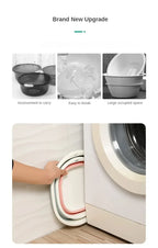 Klappwaschbecken aus Kunststoff, tragbare Waschbecken, zusammenklappbare Wäschewanne für Erwachsene, Baby-Badewanne, Badezimmer, Küchenzubehör, Waschbecken