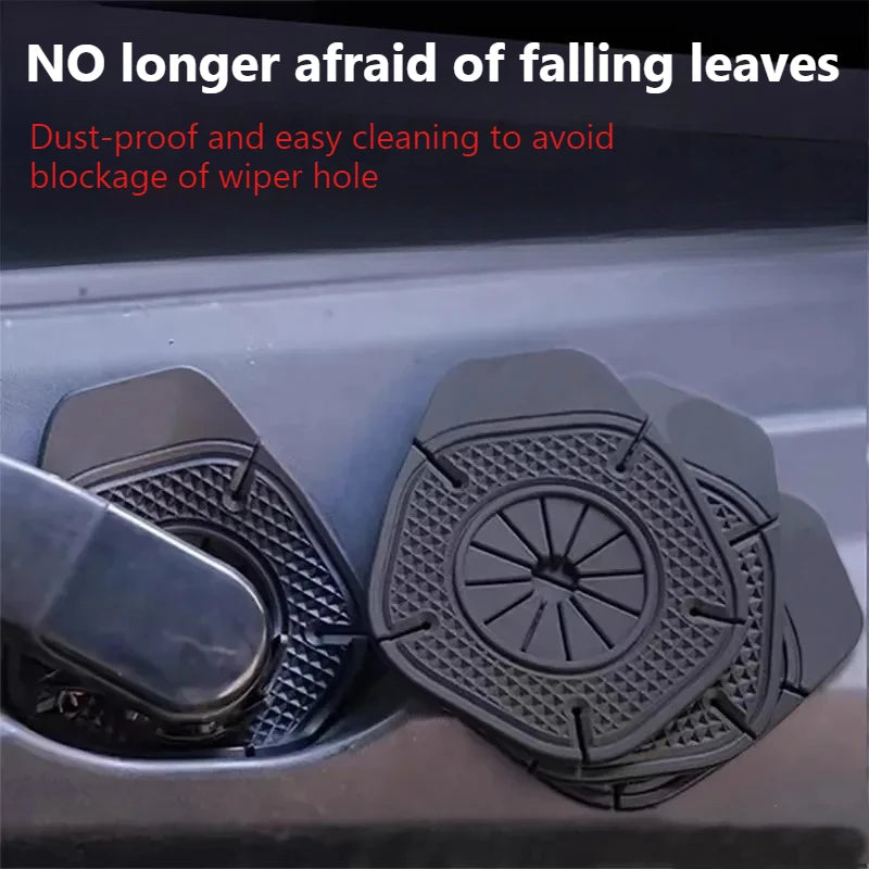 Auto Wischer Loch Schutzhülle, Scheibenwischer Schutz Abdeckung, Universal Staubdichte Abdeckung, Blattsichere Wischer Basis Staub Abdeckung