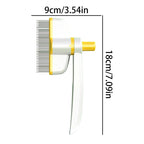 Pflegekamm für Haustiere – Haarkamm für Hunde |   Rotationsdesign Haustier-Ösenkamm mit Entriegelungstaste