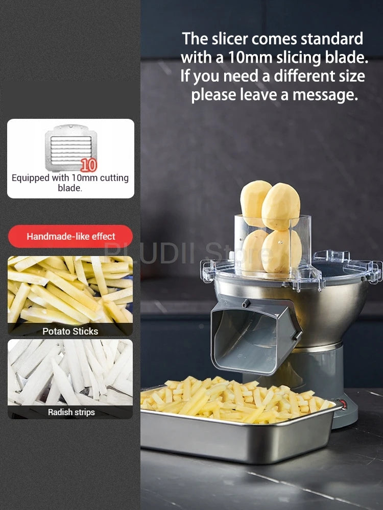 M1 Kommerzieller elektrischer Gemüseschneider, multifunktionale Küchenmaschine, kompakter Schnittlauch, Frühlingszwiebelschneider für Küche, Restaurant, Zuhause