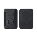 Magsafe-Kartenhalter mit Klappenabdeckung, magnetischer Telefonringständer, PU-Leder, Kartenhalter, Handyhülle für iPhone 13, 14, 15, 16 Pro
