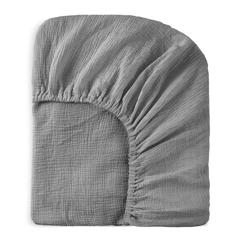 Bequeme Baumwollbettlaken, weiche und atmungsaktive Babybett-Spannbettlaken, Matratzenbezug für Kleinkinder