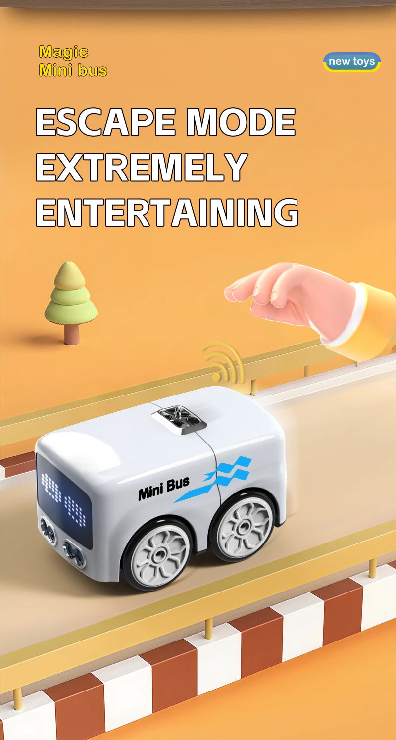 Smart RC Magic Mini Bus, Intelligente Fernbedienung, Geste Sensing Induktion, Folgen Cartoon, Auto Animation, Fahrzeug Spielzeug, Kinder Geschenk