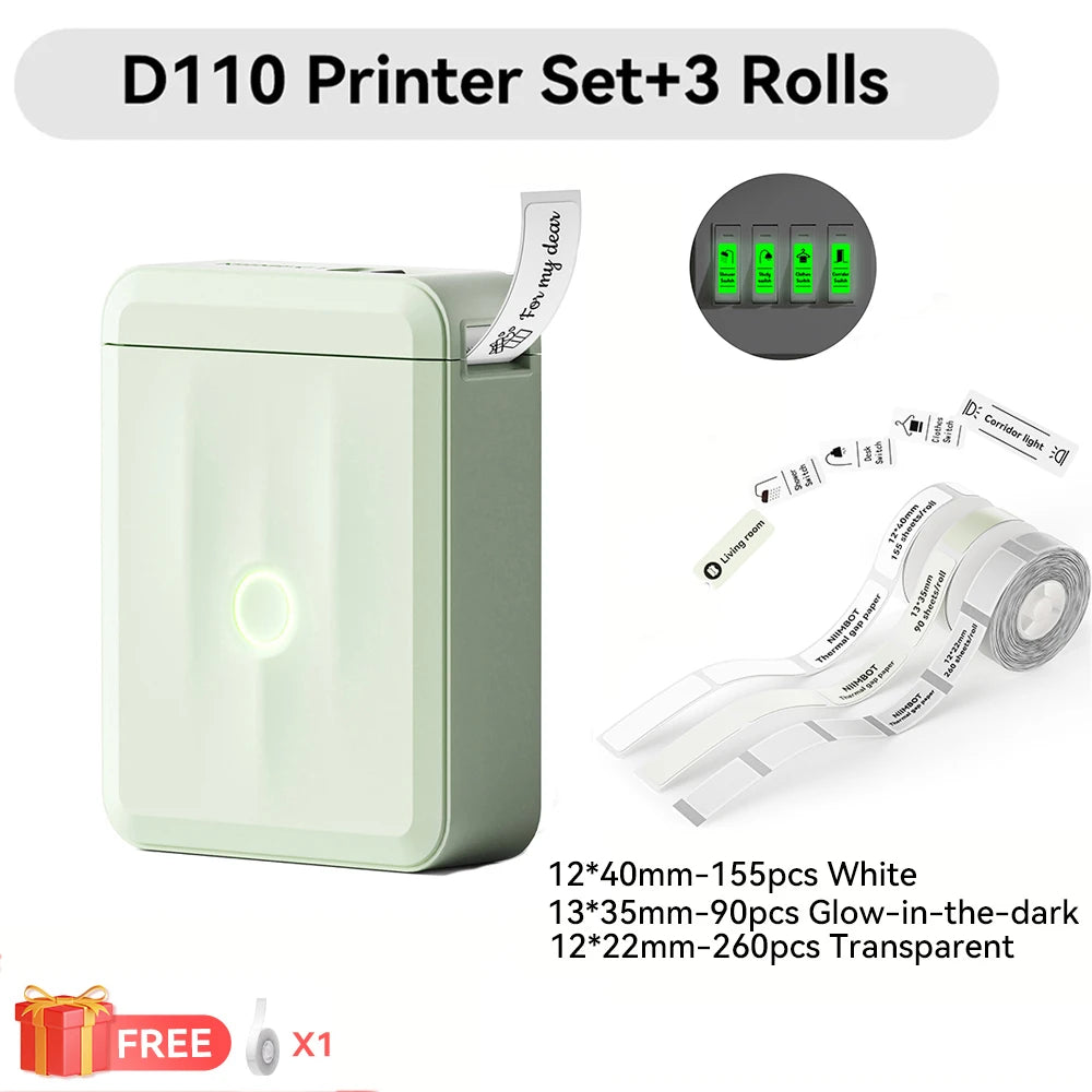 Niimbot D110 Mini Handlicher Thermodrucker Kabellose Etikettenmaschine