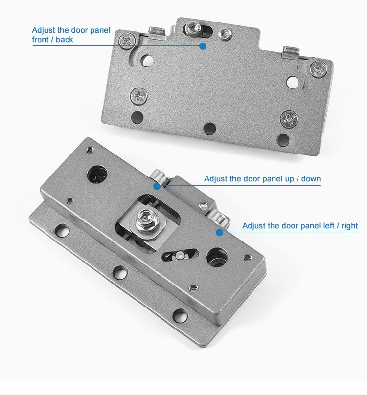 Möbelbeschläge in Sondergröße, Schlafzimmer, Aluminium, eingebetteter Kleiderschrank, Platzierungstür, koplanare Dämpfung, Schiebesystem