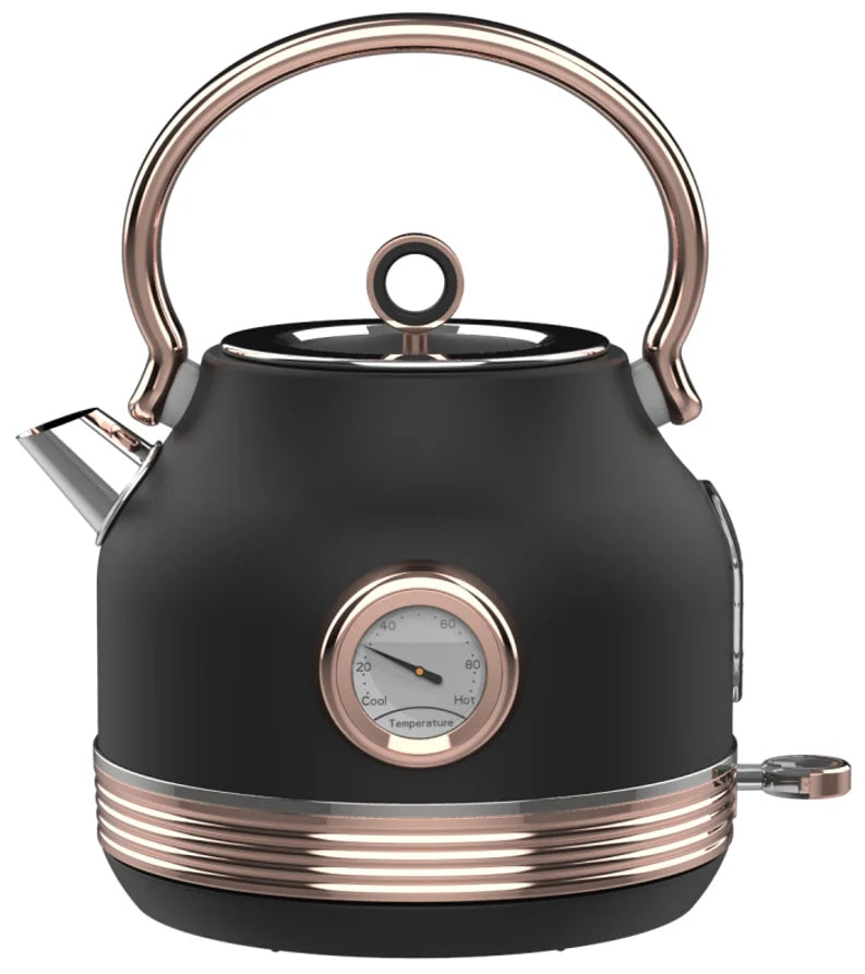 Retro-Frühstücksset, Geräte, 4-Scheiben-Toaster, elektrischer Wasserkocher und Toaster-Set, Saftmixer