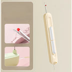 1/2 Stück 2-in-1-Nadeleinfädler, Nahttrenner, Nähentferner, dehnbare Nahttrenner für Handnähen, Nahtzubehör