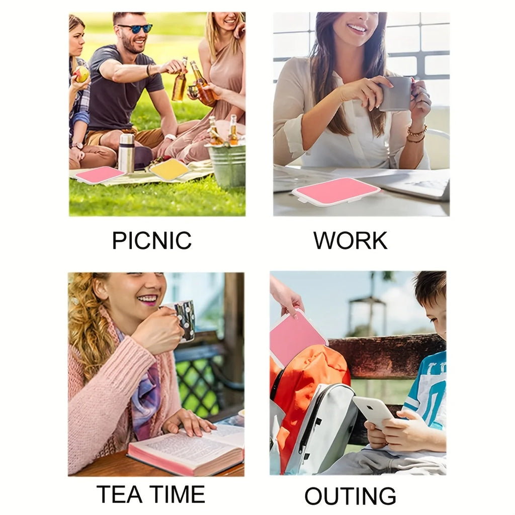 Sandwich-Behälter, Silikon-Sandwich-Aufbewahrungsbox für Mittagessen, Reisen – Abbrechen für Obst, Salat, Snacks und Lebensmittelaufbewahrung