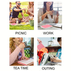 Sandwich-Behälter, Silikon-Sandwich-Aufbewahrungsbox für Mittagessen, Reisen – Abbrechen für Obst, Salat, Snacks und Lebensmittelaufbewahrung