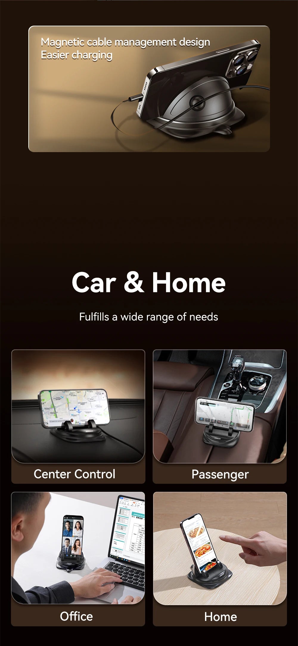 Joyroom Universal Autotelefon halter 360 ° Drehung Silikon Armaturen brett Telefon halterung Einhand bedienung Telefon halter für den Auto gebrauch