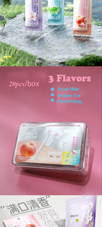 Mini-Zahnbürste mit Mund, Lufterfrischer, Perlen, Zahnstocher und Zungenschaber, 4-in-1, zum Entfernen von Mundgeruch, tragbares Mundpflege-Werkzeug, 1/20/24 Stück