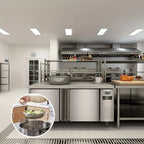 Edelstahl-Sieb mit Holzgriff – feinmaschiger Skimmerlöffel zum Kochen, Lebensmittelzubereitung, Fettfilterung für Nudelnudeln