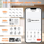 Imprimante d'étiquettes thermique Phomemo M220 75 mm pour codes-barres, adresses, courriers, dossiers, étiquettes pour téléphones et PC