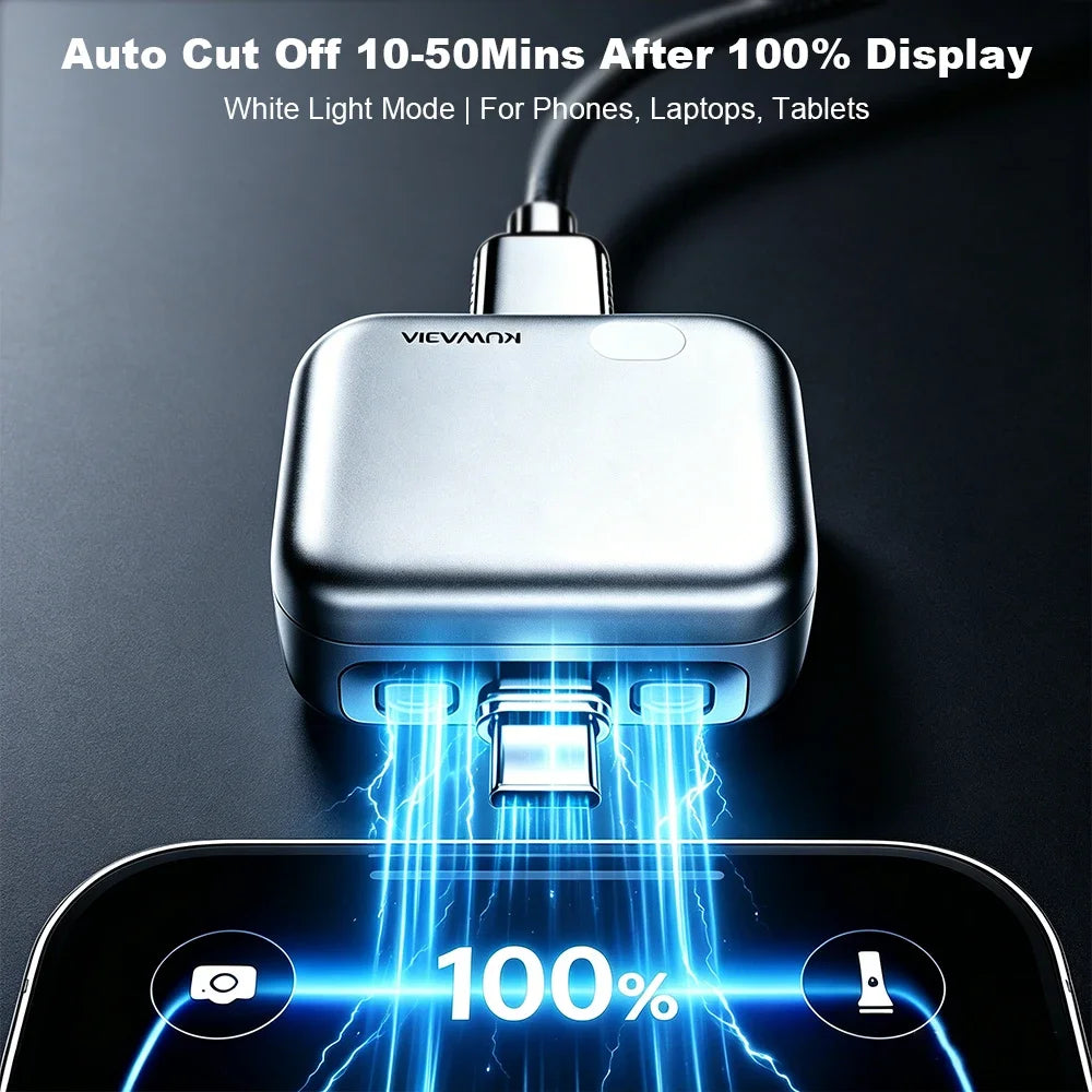 KUWAJIA KH-51 USB-C Ladeadapter – Automatische Trennung bei Vollladung, CE, Akkuschutz