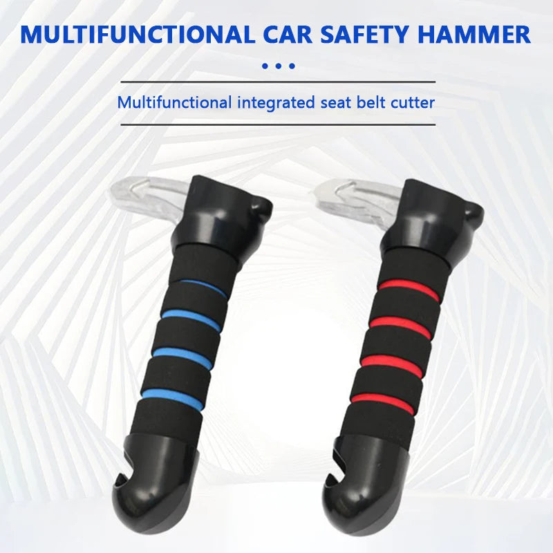 SEAMETAL Tragbarer Auto-Hilfsgriff für ältere Menschen, 180 kg belastbarer 3-in-1-Autogriff/Notfallhammer ‌   Rutschfest, kratzfrei