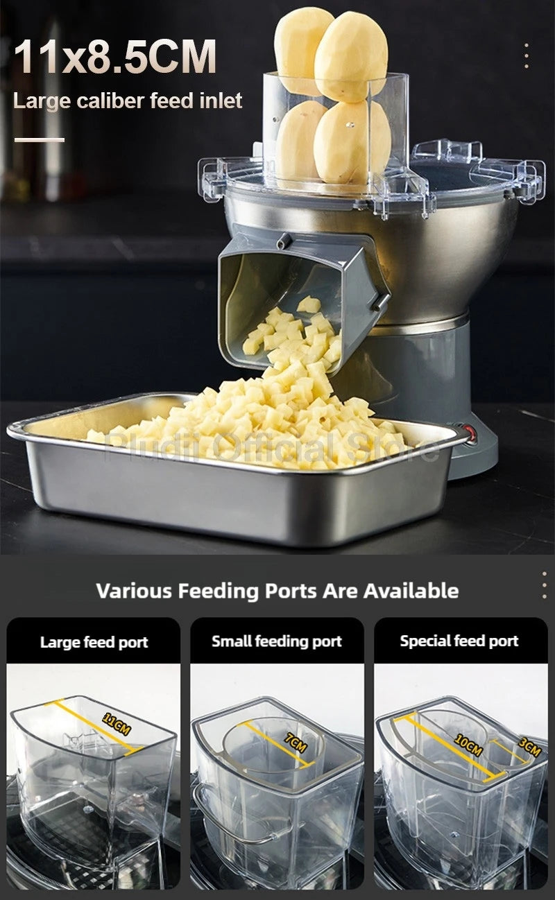 M1 Kommerzieller elektrischer Gemüseschneider, multifunktionale Küchenmaschine, kompakter Schnittlauch, Frühlingszwiebelschneider für Küche, Restaurant, Zuhause