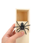 Trick Spider, Lustige Schreckensbox, Versteckte Holzbox, Hochwertiger Streich Holz Schreckensbox, Lustiges Spiel, Streich Trick Freund Bürospielzeug