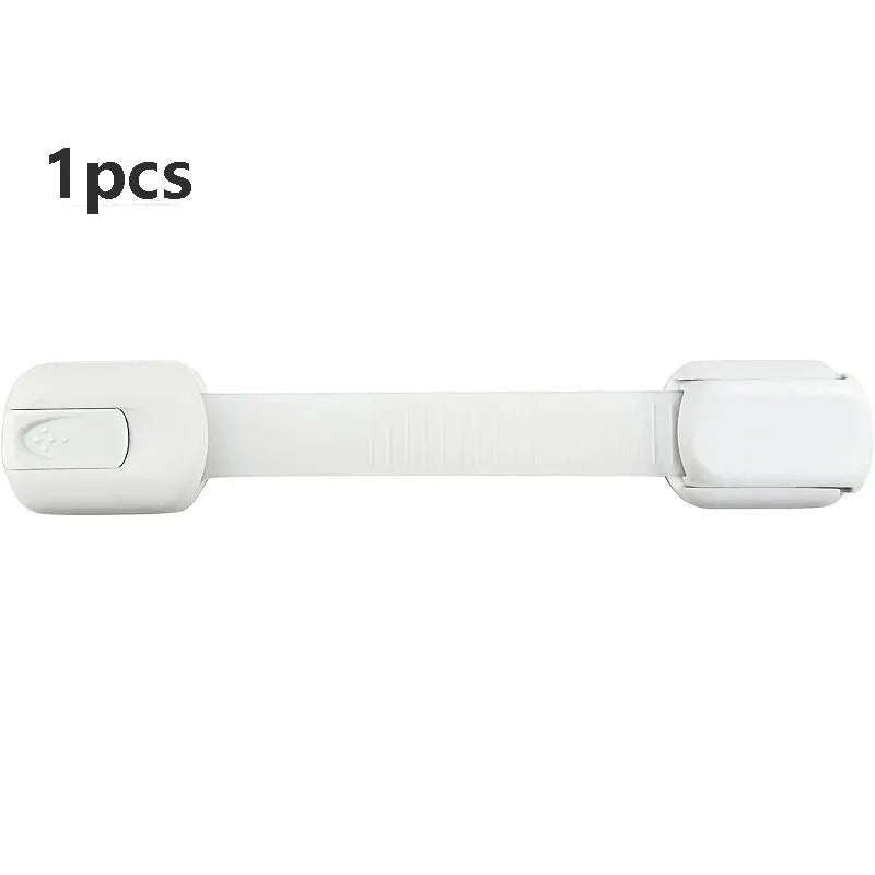 10 Stück Kindersicherheitsgurtschlösser Babyschlösser für Schränke und Schubladen, Toilette, Kühlschrank und mehr. Klebepads. Keine Installation erforderlich