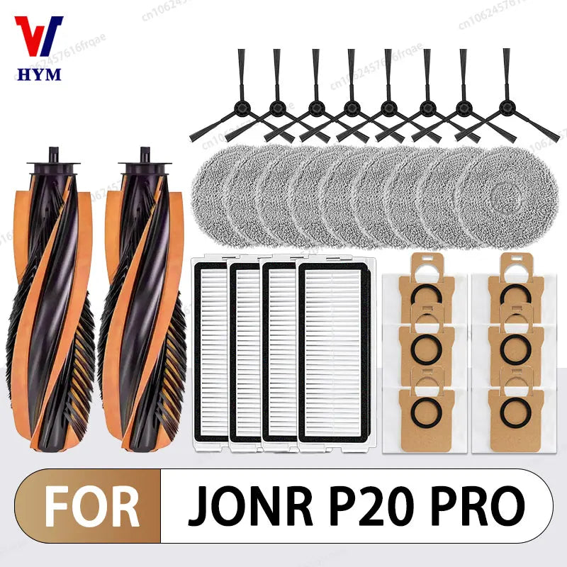 Für JONR P20 PRO / T5 Pro Roboter Staubsauger Zubehör Wichtigsten Seite Pinsel Hepa-Filter Mopp Tuch Staubbeutel Ersatz ersatzteil