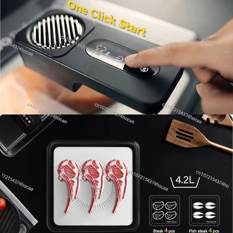 Elektrische Auftaubox USB-C – Heißluft-Auftauen für Fleisch & Tiefkühlkost