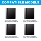 360 Grad drehbare BT-Tastatur für wiederaufladbare kabellose Tastatur und Maus mit 7-Farben-Hintergrundbeleuchtung für iPad 10,2/10,5 Zoll